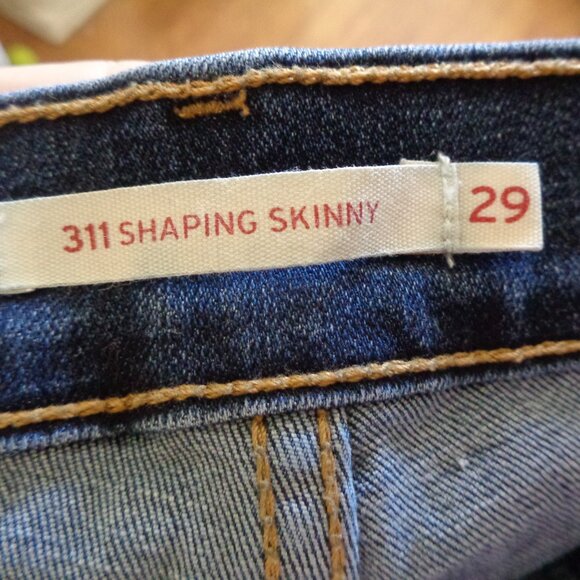 Levi Strauss 311 Shaping Skinny Blue Jeans Denim 29 x 34 Levi's - Picture 5 of 8